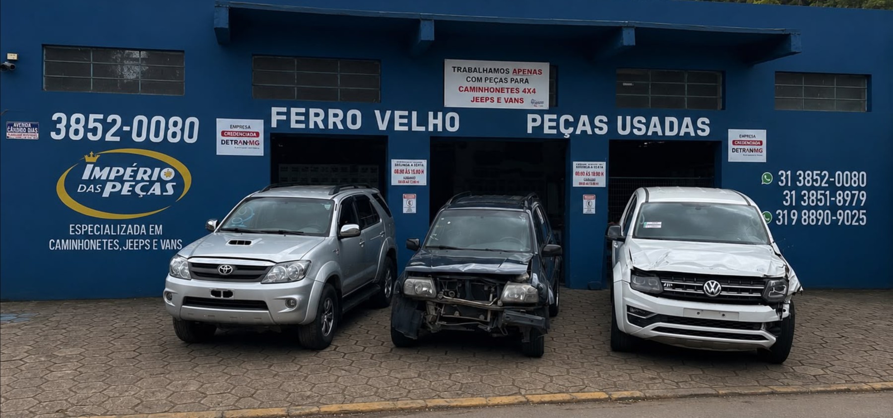 Estrutura real da Império das Peças